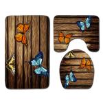 Creative Cute Cat Toilet Mat Set Personalized Dog Toilet Tank Cover Set