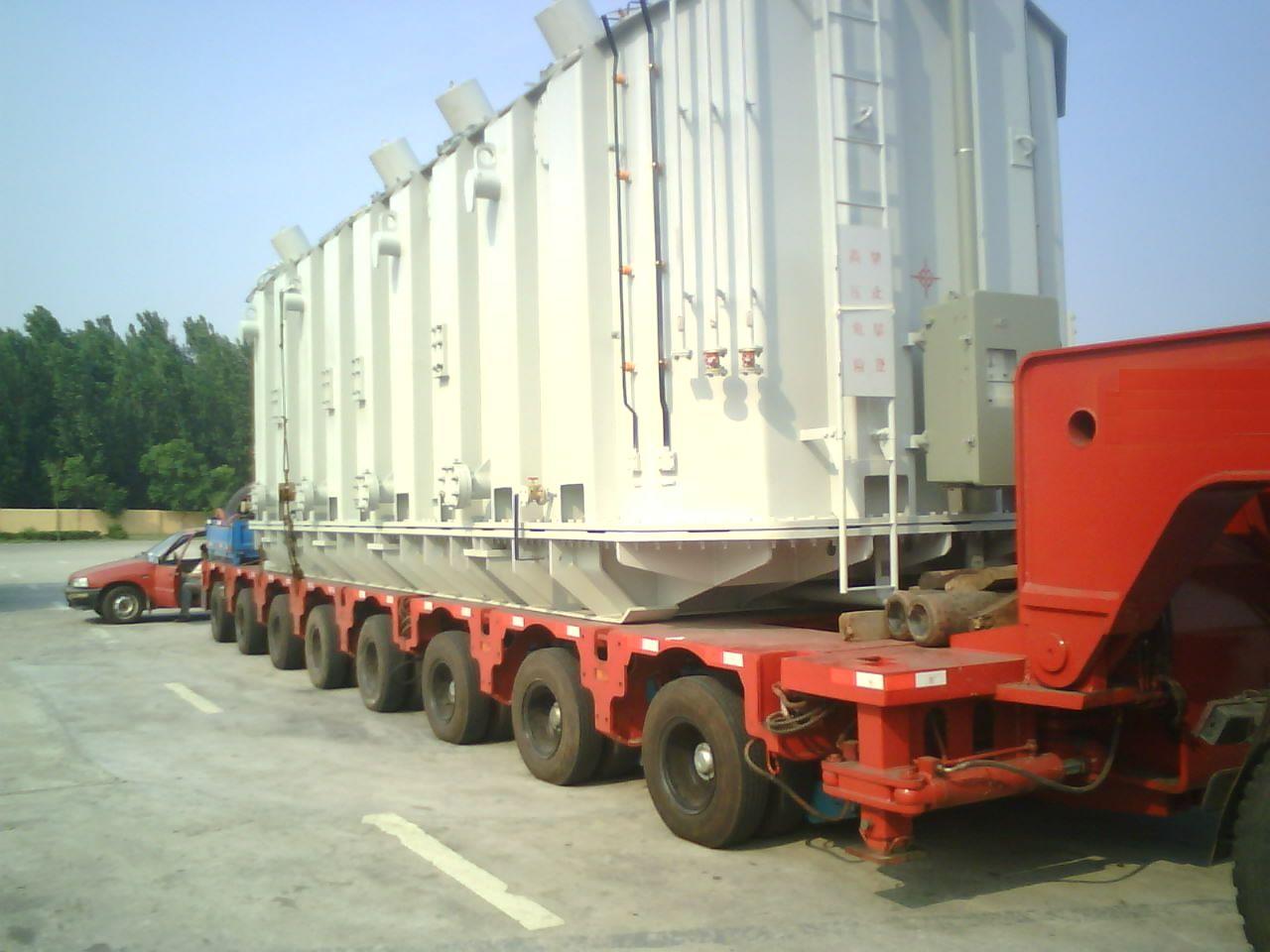 Hydraulic Modular Trailer Manufactured by Ltd for Transporting Heavy Big Equipment