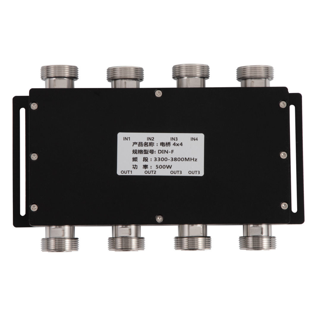 698-4000MHz Low Pim 3dB Hybrid Coupler 4.3-10 Female 2 in 2 out RF Hybrid Combiner -160dbc Low Pim Hybrid Coupler