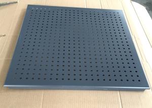 Wholesale Grey Color Clip Perforated Metal Ceiling , Perforated Acoustic Panels Dia 3.0mm from china suppliers
