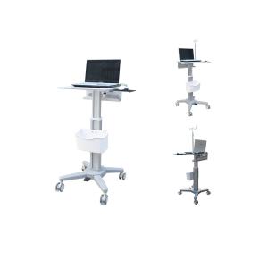 Wholesale Aluminum Column Medical Computer Trolley Hospital Mobile Warding Rounds With Battery from china suppliers