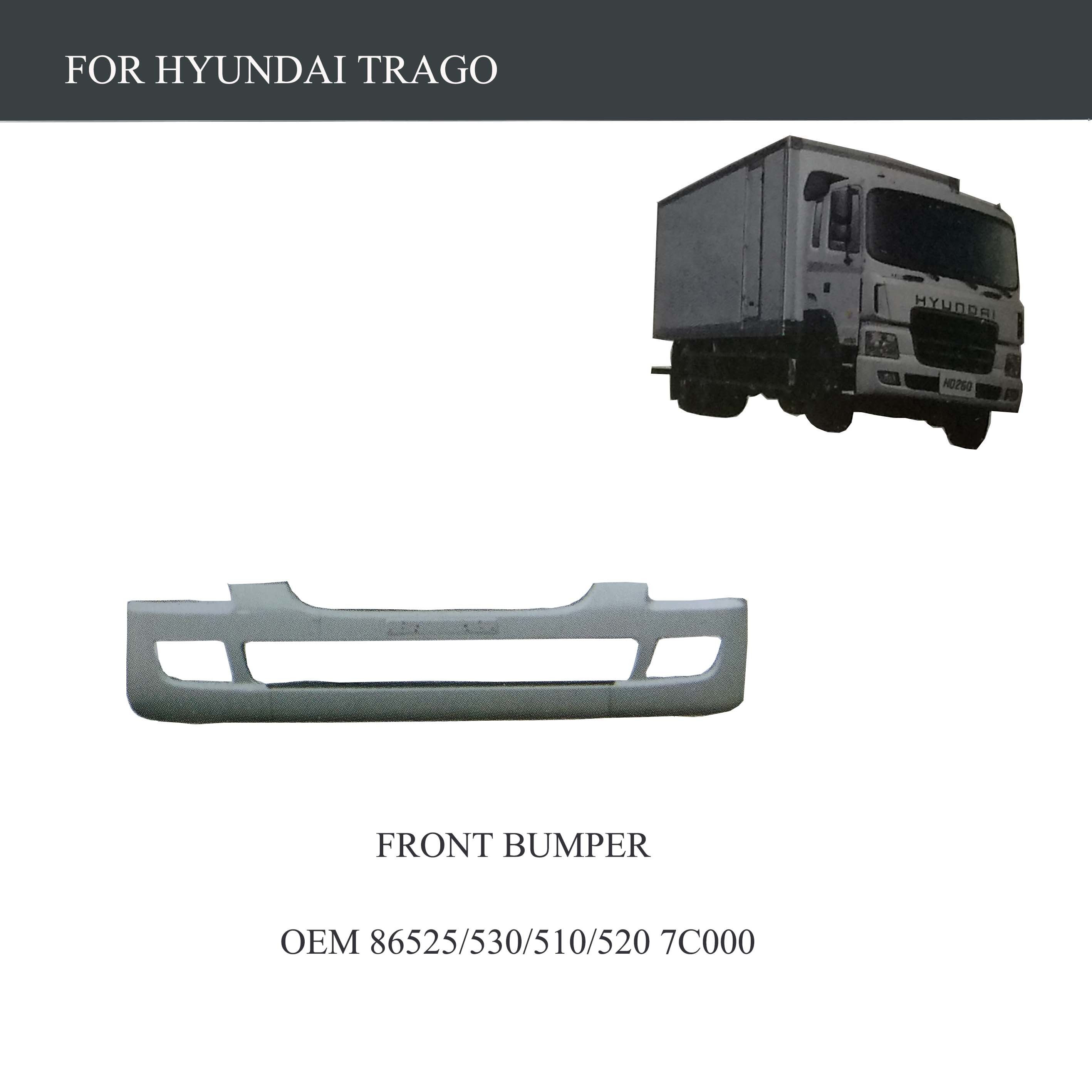 FOR TRUCK PARTS-HYUNDAI TRAGO PARTS-FRONT BUMPER-OEM 86525-7C000