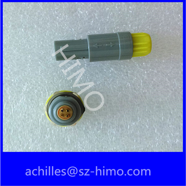 2 pin lemo self-latching waterproof plastic connector