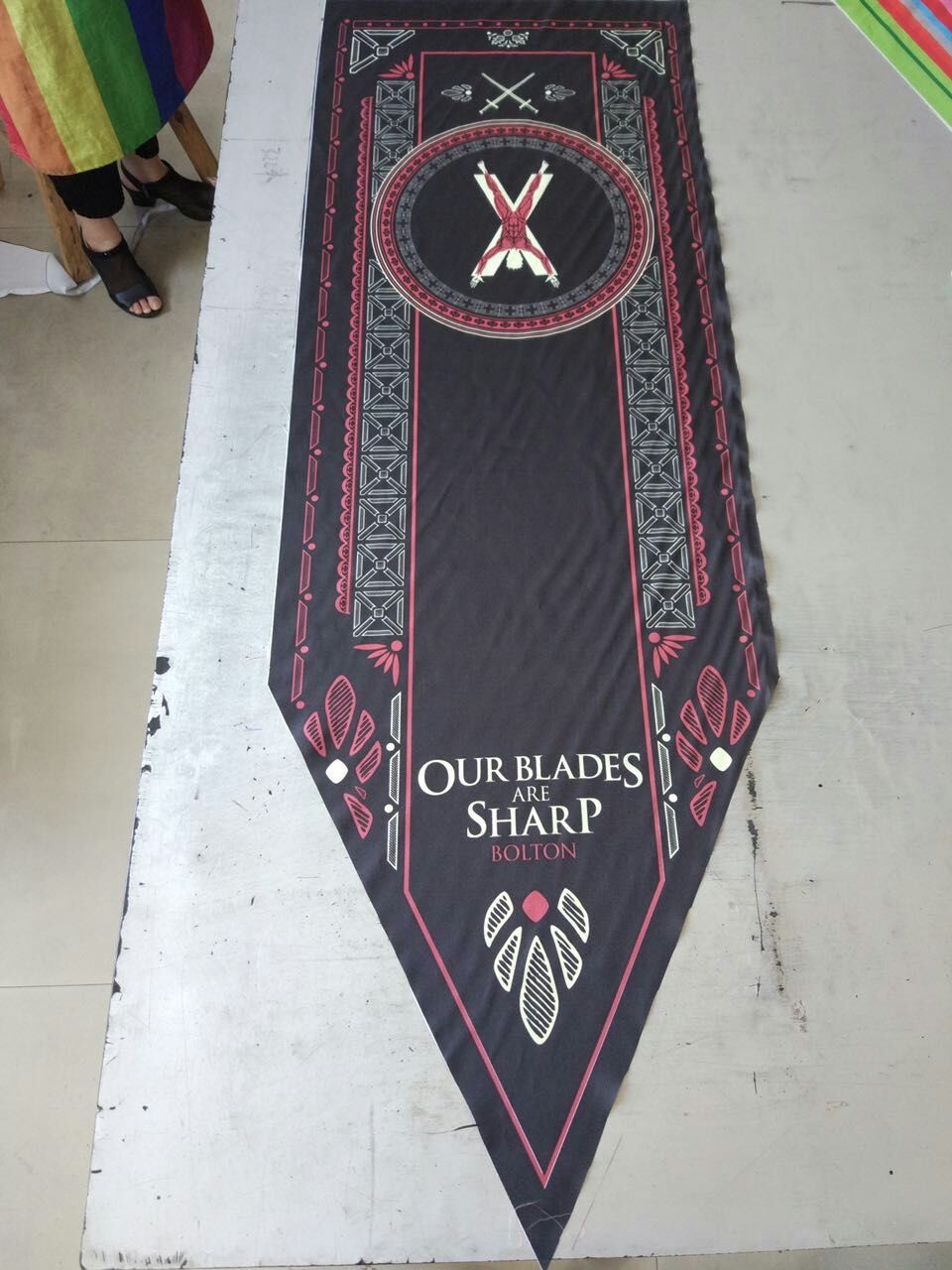 Promotion Party City Pennant Banner Silk screen printing