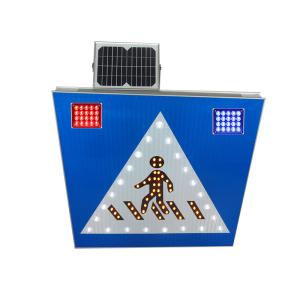Wholesale Monocrystalline Solar Pedestrian Crossing Sign 5W Flashing Lithium Battery from china suppliers