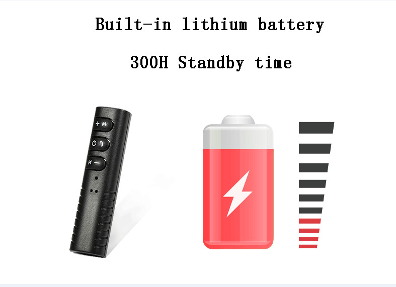Newest car bluetooth receiver 3.5 mm DC handsfree calling aux car kit speaker OEM order welcomed for iPhoneX 7plus