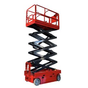 Wholesale Orange Self Propelled Scissor Lift 6m-14m Mobile Platform Lift from china suppliers