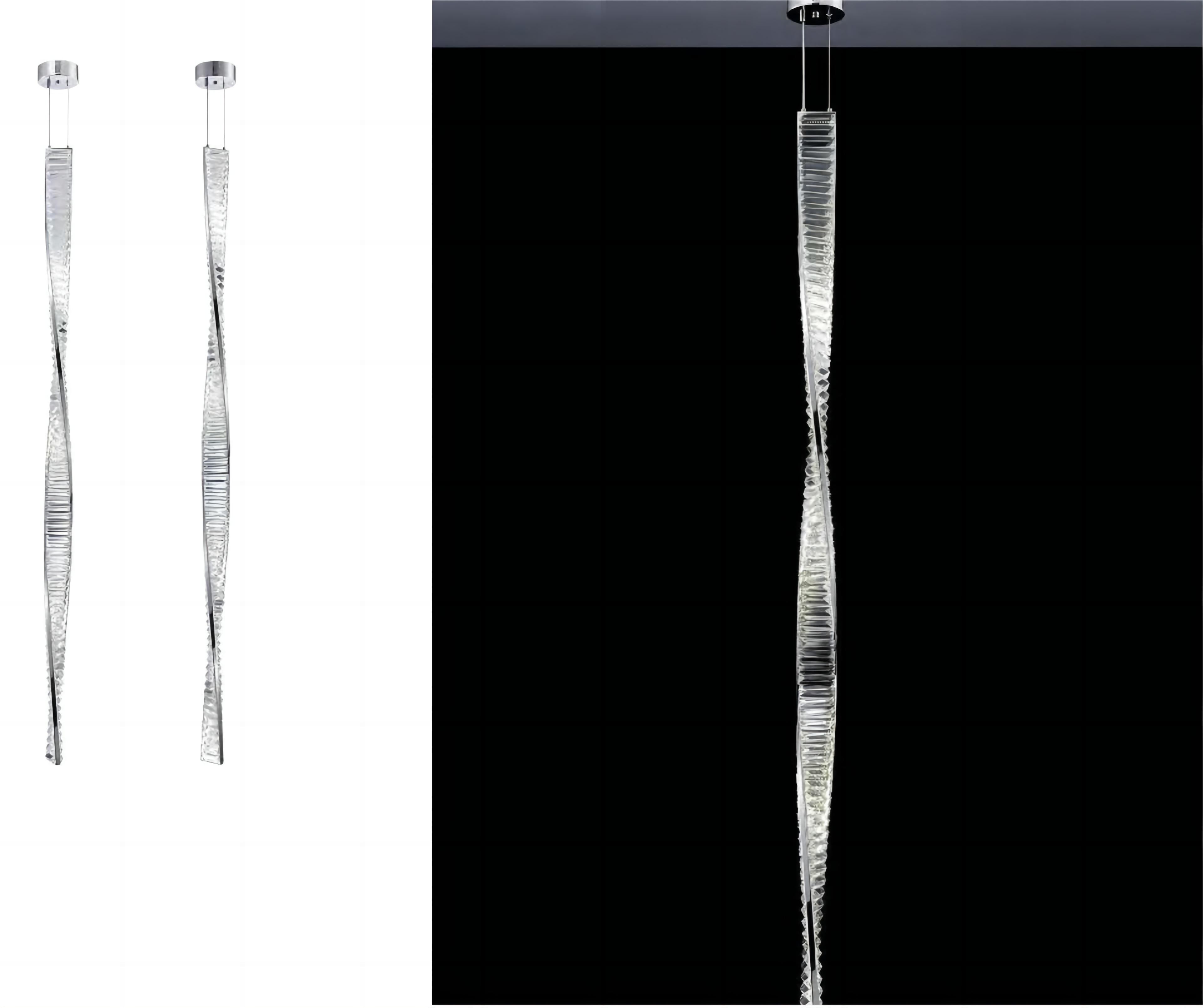 Italian Light Luxury Minimalist Crystal Chandelier Exhibition Hall Design Artistic Modeling Engineering Chandelier