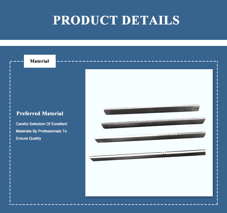 Sharp Diagonal Zig Zag Blade 58-62HRC Hardness Customized Coating Size