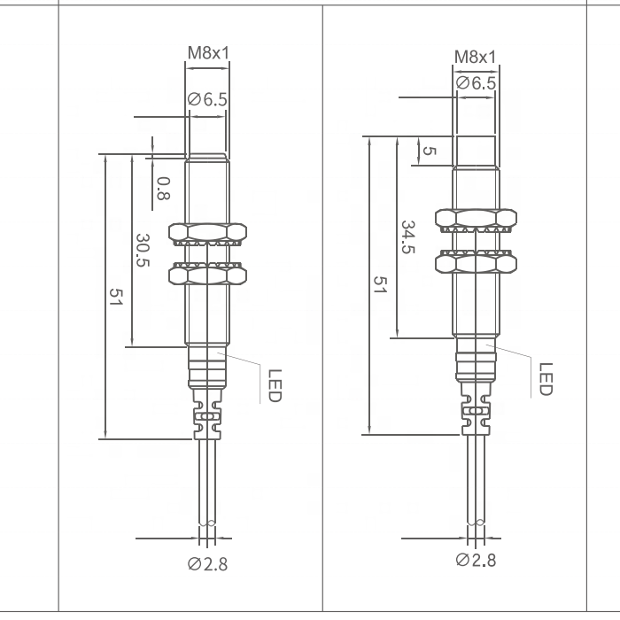 High Waterproof Inductive Proximity Sensor With Short-Circuit Protection Proximity Switch