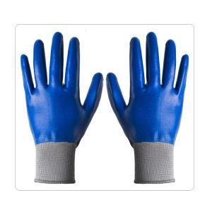 Wholesale Men Construction Nitrile Full Coating Grey Nylon Knit Work Gloves from china suppliers