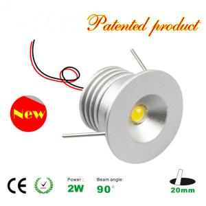 Wholesale Mini 2W LED Spotlight Bridgelux chips LED Bulb recessed Mini LED light cabinet lamps from china suppliers