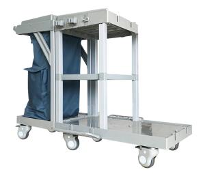 Wholesale Gray Continental Janitor Cart With Vinyl Zippered Bag from china suppliers