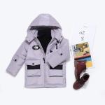 Bilemi Boys Solid Long Hooded Fashion Duck Down Jacket Baby Snowsuit Kids Winter