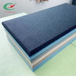 Multicolor Wall Fabric Acoustic Panel Tasteless Fireproof Glass Fiber