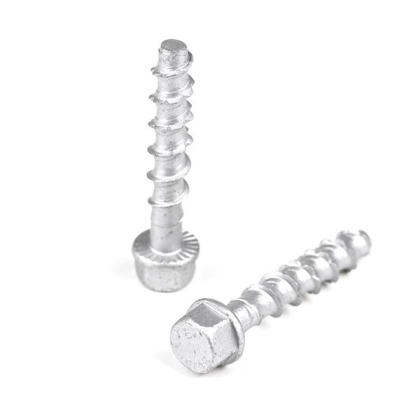 ZINC Finish Hex Head Carbon Steel Metal Concrete Anchor Bolts for Municipal