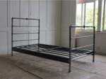 Fashion Metal Single Bed Customizable Size Simple Shape Stable Load Bearing