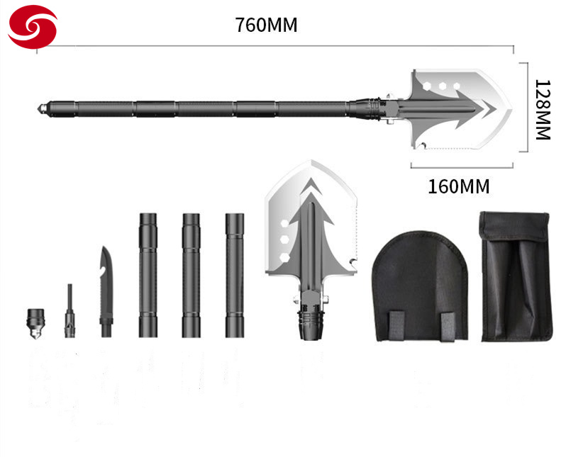 Outdoor Multi-Function Military Portable Foldable Camping Shovel Spade Set