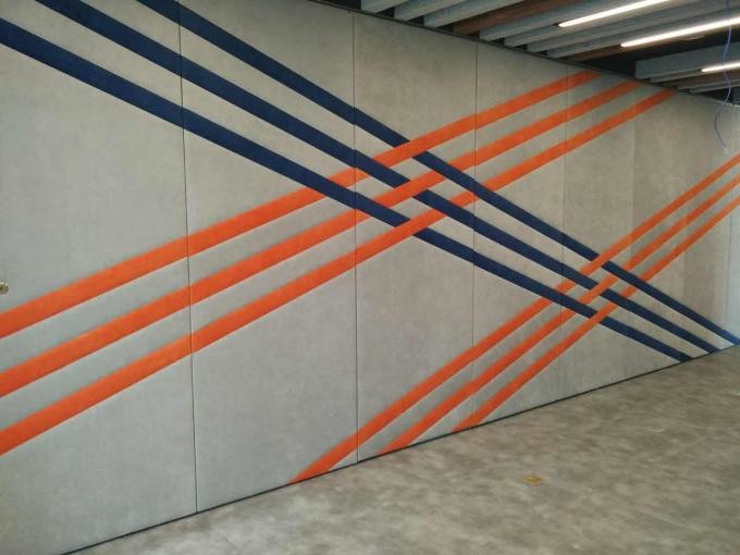 Sliding Soundproof Movable Partition Walls Top Hung Supported 85 mm Melamine Surface