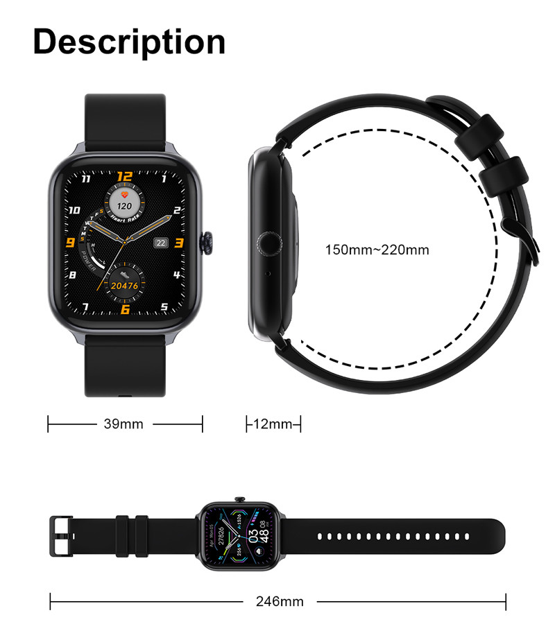 Fitness Smart Watch IOS Android Men Women Sport Watch Pedometer