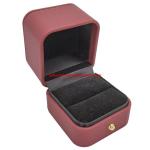 Hot Stamping Wedding Ring Packaging Box Square Cardboard Gift Box With Clamshell