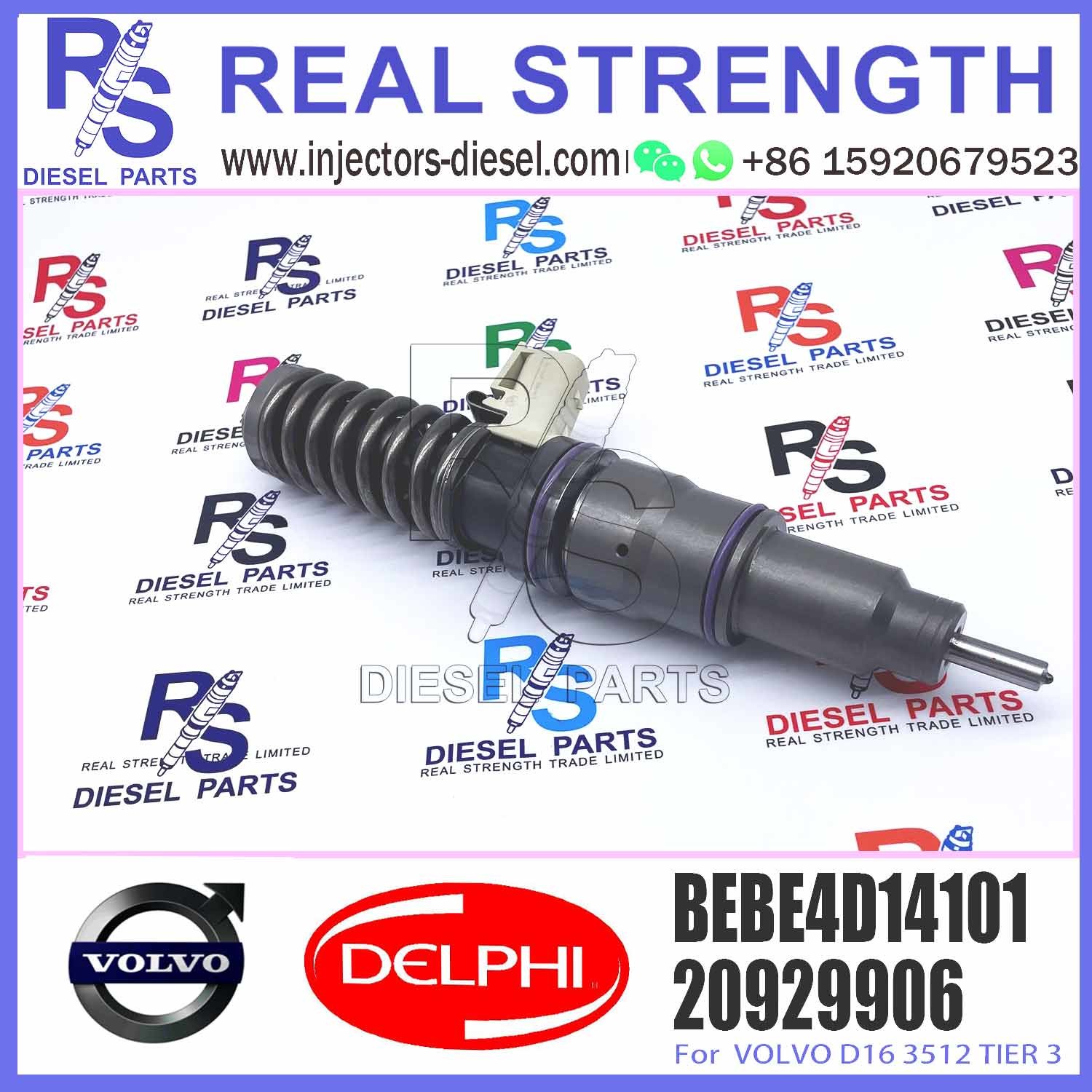 BEBE4D14101,20929906,20780666,BEBE4D14001 genuine new diesel unit injector for Vol//vo EC700 D16
