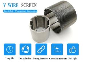 Wholesale High Quality SS304 Slotted Wedge Wire Screen Filter from china suppliers