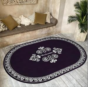 Wholesale Ethnic Style Ellipse Crystal Velvet Floor Carpets 160*230cm For Bedroom Living Room from china suppliers