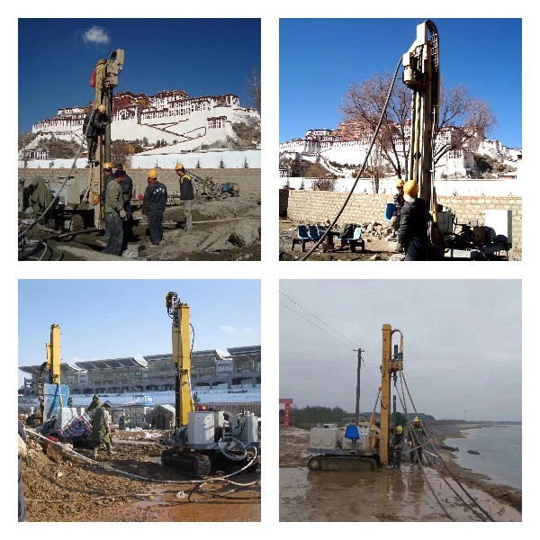 Extra-Long Power Head Stroke Multi-pipe Jet Grouting Drilling Rig for Anchor Cable Reinforcement in Uzbekistan