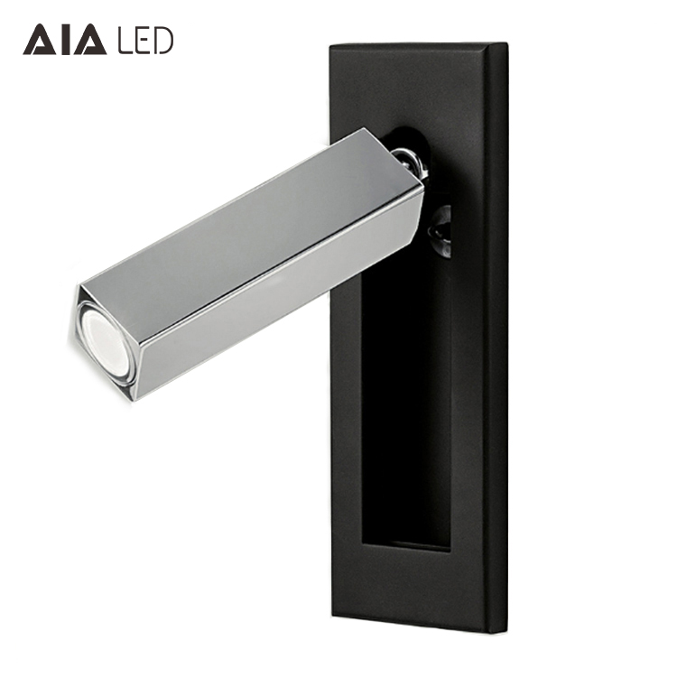 hotel led flexible arm headboard reading wall light/led reading lamp/book bedside wall light