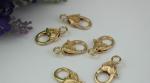 Gold zinc alloy bag hardware mini 5 mm lanyard snap hook suitable for metal