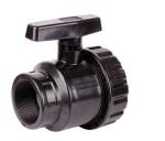 Manufacture Black PVC Ball Valves 50 mm Female Male Moulding Service 1.0MPA