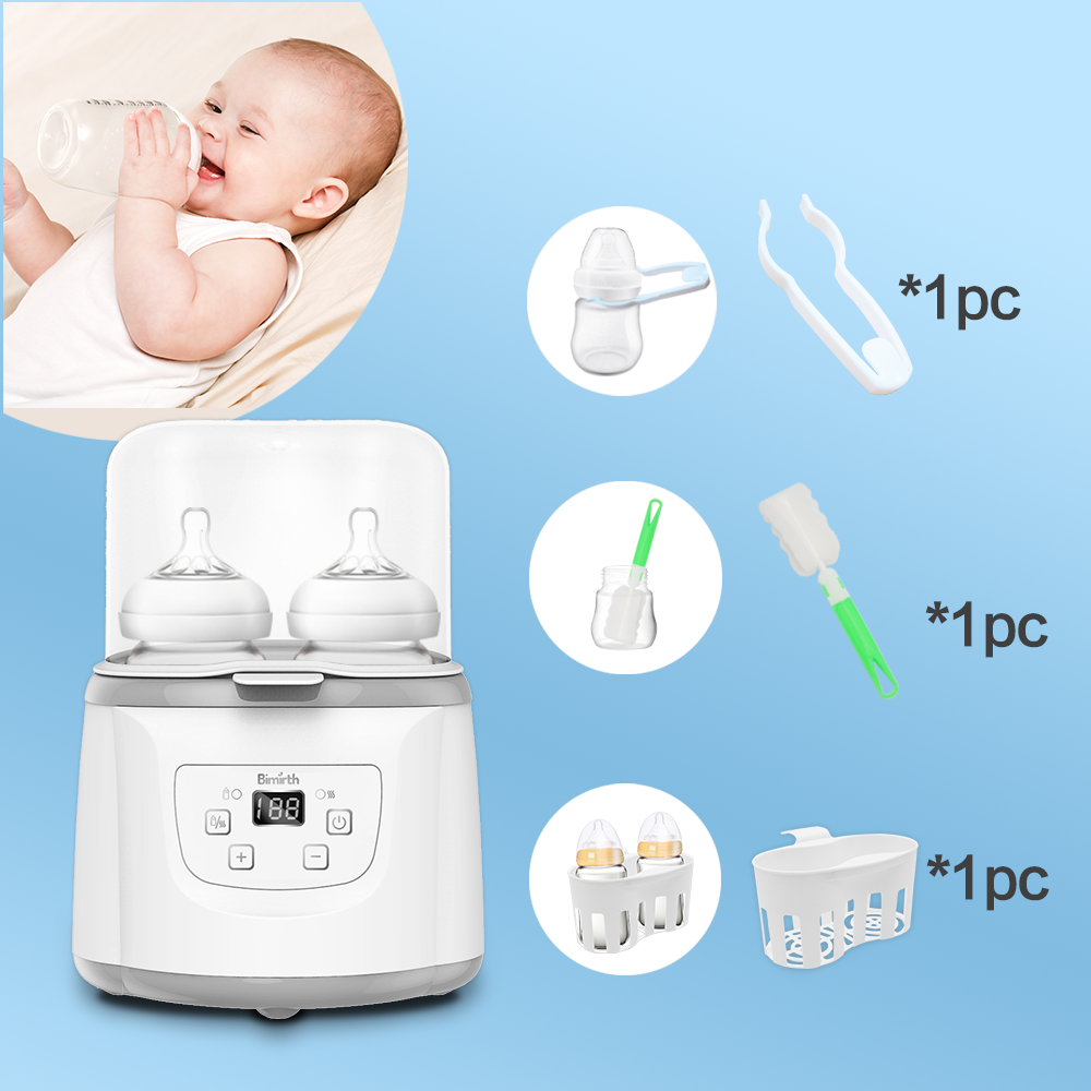 Adjustable Temperature Electric Baby Double Bottle Warmer PC ABS Electric Bottle Heater