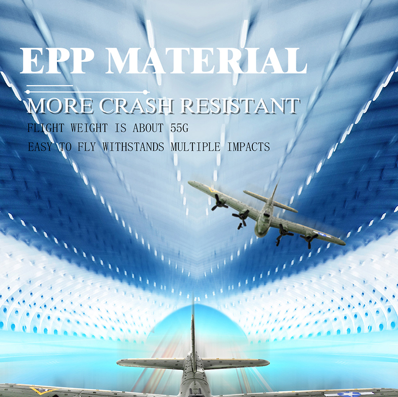 4 Channels Fx817 Remote Control Foam Aircraft Fixed Wing Model Glider B17 Bomber Toy Aircraft Package Includes USB Cable