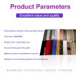 Bamboo Charcoal Wood Veneer 1220*2440*5/8mm Flame Retardant Bamboo Charcoal Wood