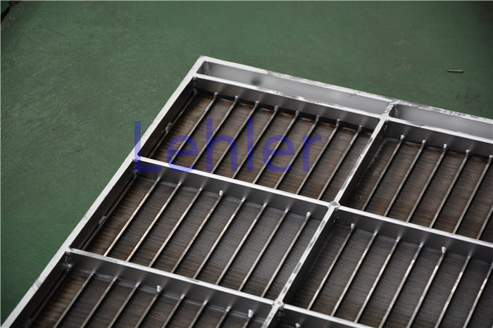 Stainless Steel Column Internal Trays , Dewatering Wedge Wire Support Grid