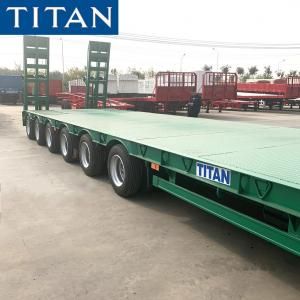 Wholesale 60 Tonne Construction Machinery Carrier Low Bed Trailer With Ramps from china suppliers