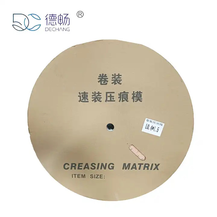 Sale Die Cutting Creasing Roll packing Creasing Matrix Adhesive Plastic creasing matrix