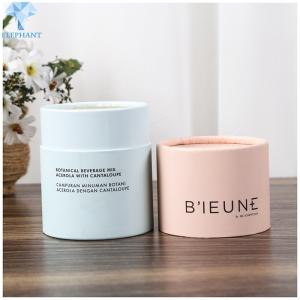 Wholesale Gold Foil Cardboard Cylinder Packaging 120gsm Kraft Paper Tea Cylinder Packaging from china suppliers