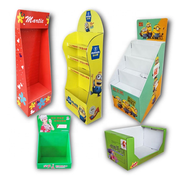 Carton Paper Retail Counter Display Box For Retail Shop / Supermarket