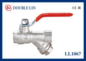 Wholesale 16 Bar Female X Female Brass Ball Valves With Y Strainer from china suppliers