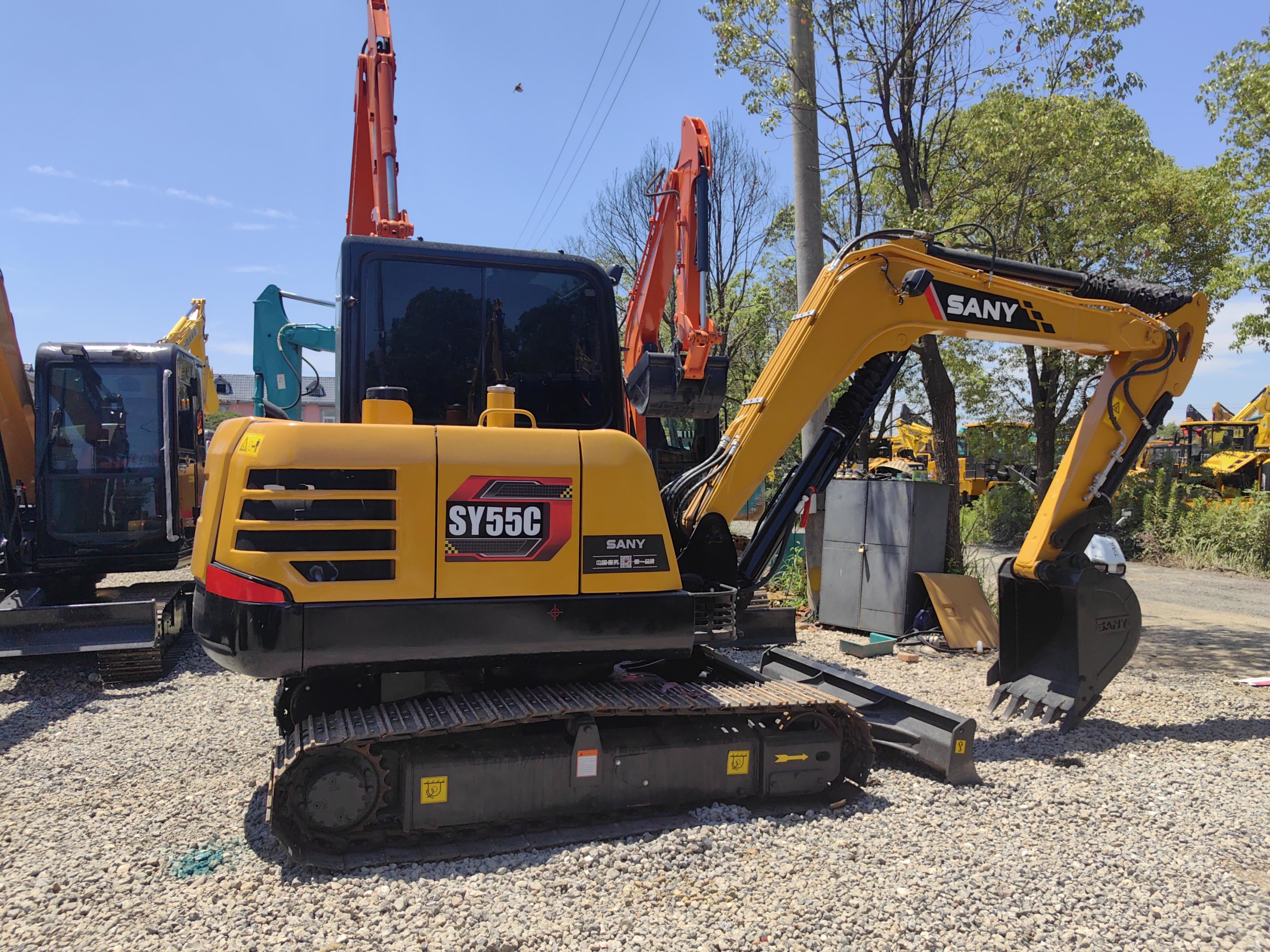 5T 36kw Used Sany Excavators Mini Backhoe Construction Excavator Sany Sy55c