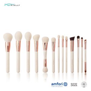Wholesale 13pcs Shiny Aluminum ferrules Natural Hair Makeup Brush from china suppliers