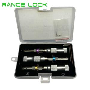Wholesale 3Pcs Tubular Lock Pick Kit 7 Pin Professional Locksmith Tool Portable from china suppliers