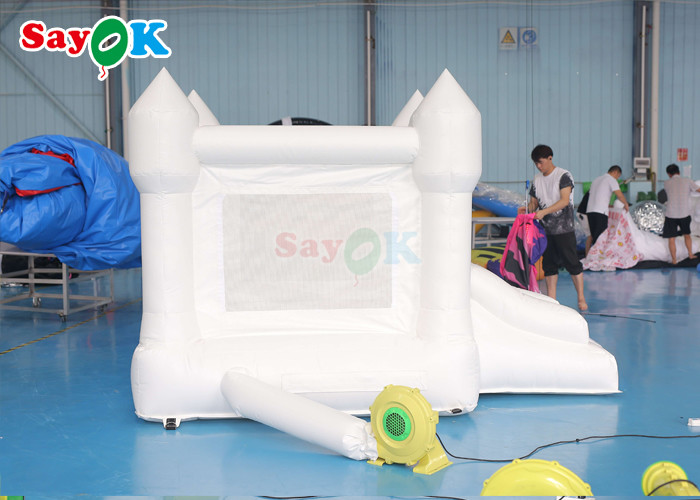 0.55mm PVC Inflatable Wedding Bounce House With Ball Pool For Festive Events