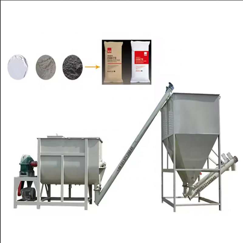 Dry Mix Mortar Plant to Mix Sand and Cement Inside Internal Wall