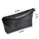 Handy PU Leather Travel Organizer Cosmetic Bag OEM / ODM For Ladies