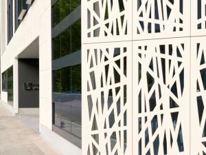 Wholesale Dibond Solid Aluminium Curtain Wall Grid Corrugated Decoration from china suppliers