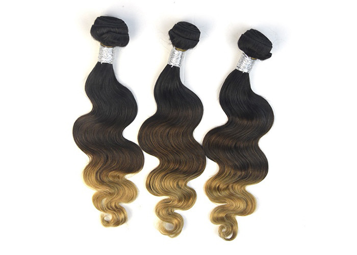 Raw Virgin Peruvian Hair Natural Wave 3 Tone Coler 12" -28" In Stock