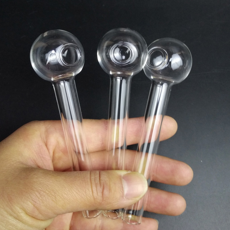Convenient Round Glass Smoking Pipe Independent Stable Packaged